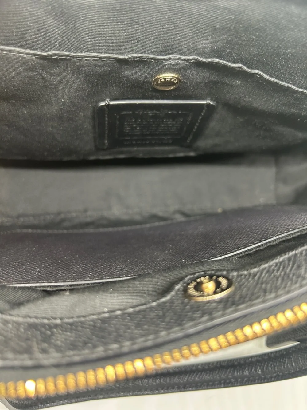 Coach Black Pebbled Leather Christie Satchel Tote Handbag Purse w/ Wallet 🌺🌺 - Picture 10 of 16